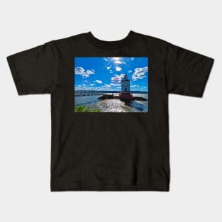 Lighthouse In The Sun Kids T-Shirt